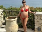 Kourtney Kardashian glows in a maternity shoot(Instagram/Kourtney Kardashian)