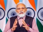 Prime Minister Narendra Modi on Sunday laid the foundation stone for the mega redevelopment project of 508 railway stations across the country under Amrit Bharat Station scheme, via video conferencing.  (PTI)