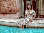 Samantha Ruth Prabhu is currently on a vacation in Bali. She has now shared pictures from a new location in Bali where she is seen chilling in a pool at a resort made in the heart of nature. 